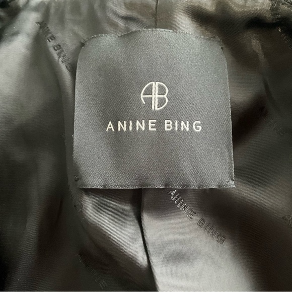 Anine Bing Anitta Jacket Black Tweed Jacket with Gold Buttons - Picture 14 of 16